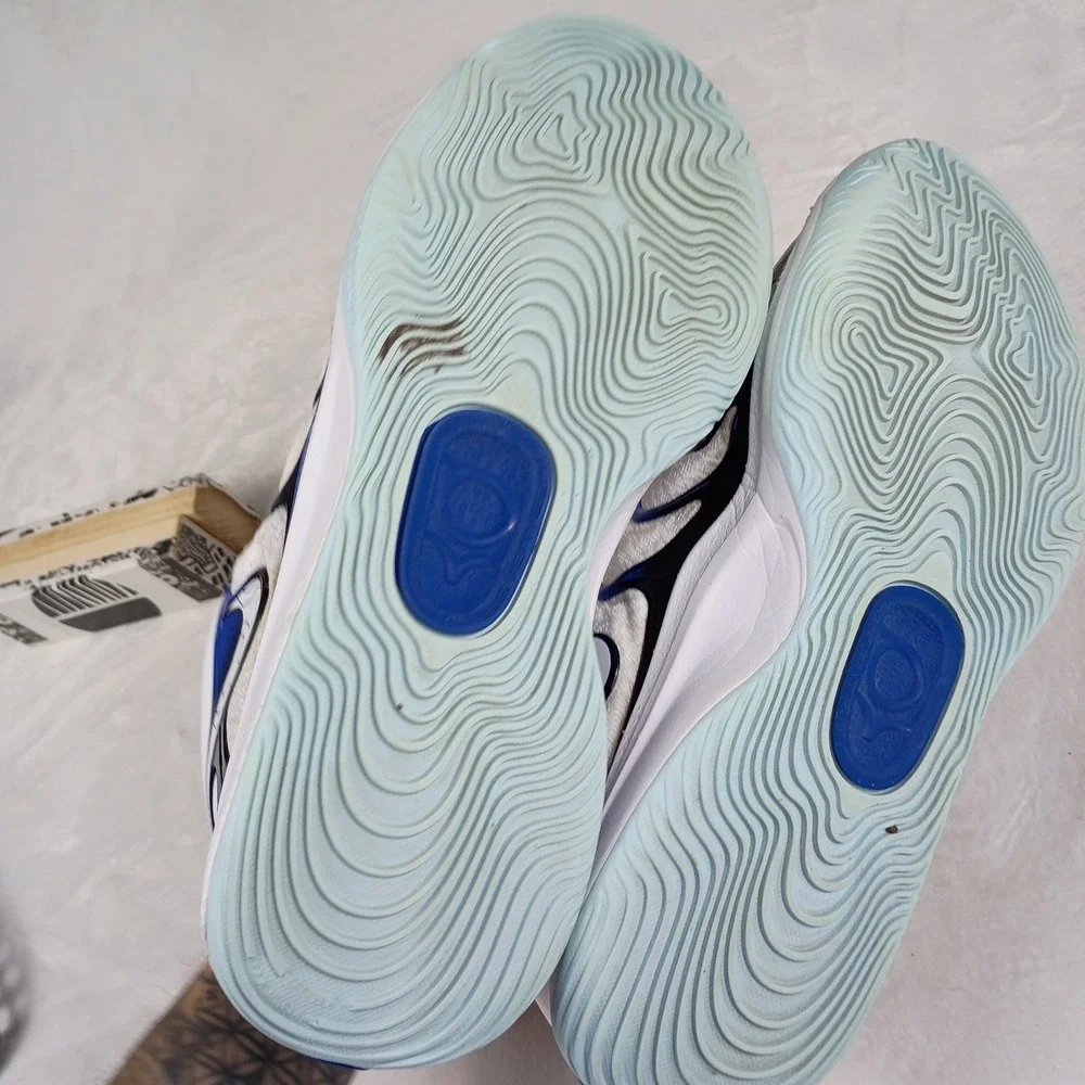 Nike KD17 Basketball Shoes Mens Size 12 White Blue  Air Zoom‎ Sneakers